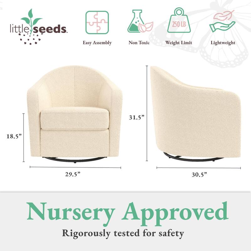 Little Seeds Gentle Swivel Curved Nursery Chair