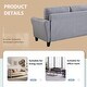 preview thumbnail 7 of 8, 2 Piece Living Room Sofa Set Linen Upholstered Couch Furniture (2+3 Seat)