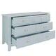 preview thumbnail 3 of 10, 47 inch Retro 6-Drawer Wooden Storage Dresser