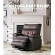preview thumbnail 22 of 43, 37.4" Oversized Manual Recliner with Heat and Massage, 360 Swivel Rocking Chair 21.3" Seat with Cup Holder
