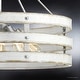 preview thumbnail 4 of 5, Luxury Modern Farmhouse Pendant Light, 22.75"H x 27.75"W, with Rustic Style, Galvanized Steel Finish by Urban Ambiance