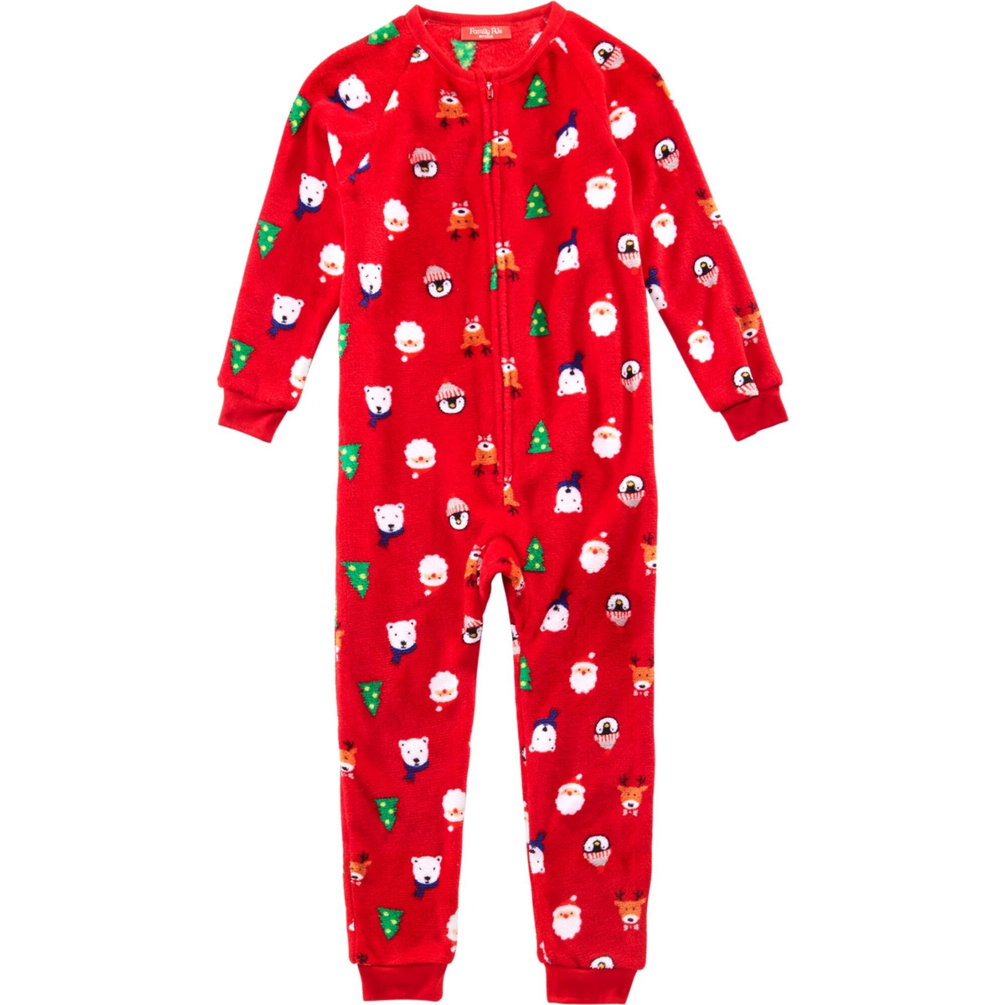 Shop Family Pjs One Piece Pajamas Christmas Kids Santa Overstock 32187949 Xl
