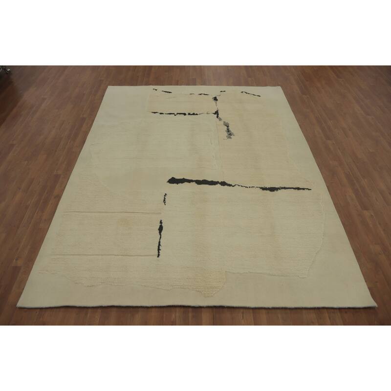 Handmade Wool Gabbeh Vegetable Dye Area Rug Handmade Carpet - 10' 2'' X 8' 0''