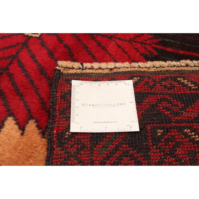 ECARPETGALLERY Hand-knotted Baluch Tan Wool Rug - 3'7 x 6'7