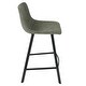 preview thumbnail 16 of 20, Outlaw Industrial Counter Stool in Metal and Faux Leather (Set of 2)