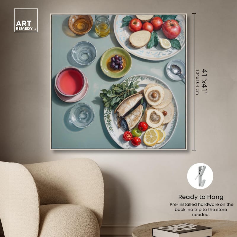 Sea Feast Canvas by Art Remedy