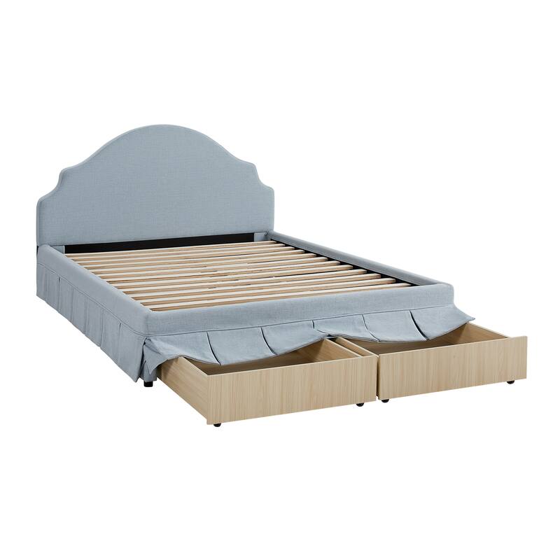 Canton Upholstered Queen Size Storage Bed