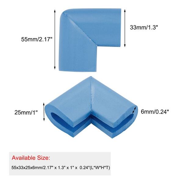Shop 6pcs Furniture Corner Cushions Foam Table Desk Cabinet Edge