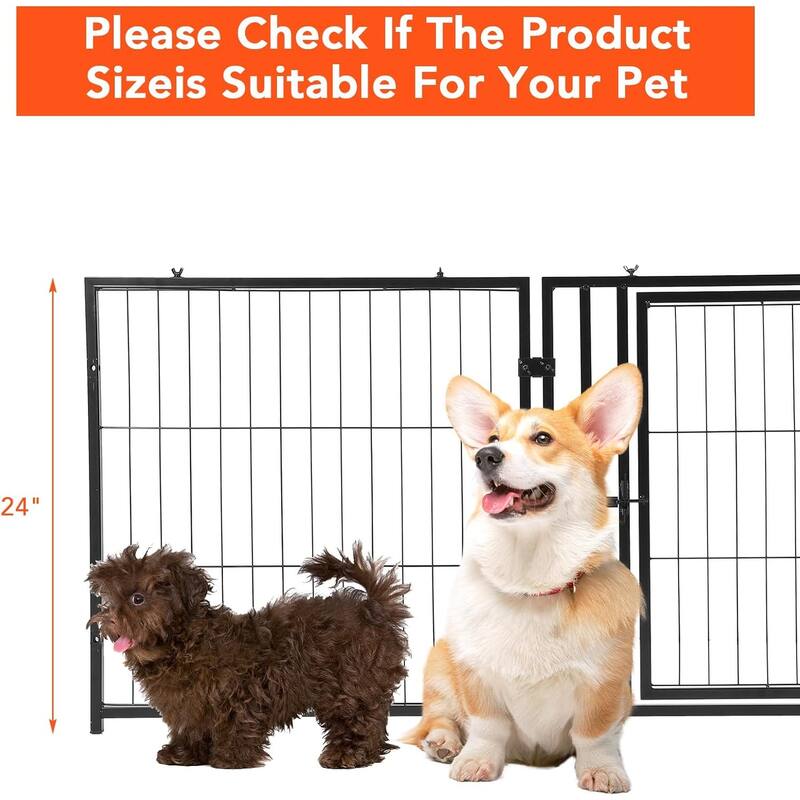 Large Dog Crate, Puppy Dog Playpen, Pet Cage for Yard, Indoor Outdoor