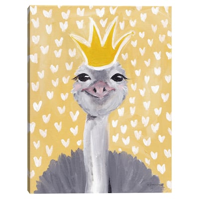 Princess Ostrich by Jessica Mingo Canvas Art Print