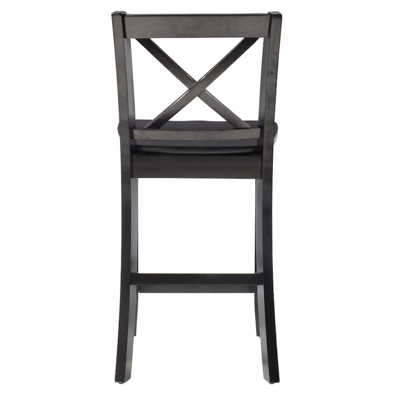 Amravati Wooden X-Back 24-Inch Counter Stool