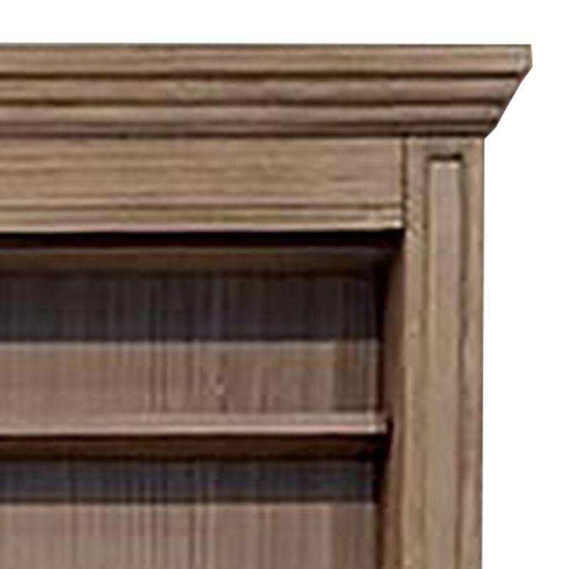5 MM Beveled Cabinet Mirror with Storage, Brown