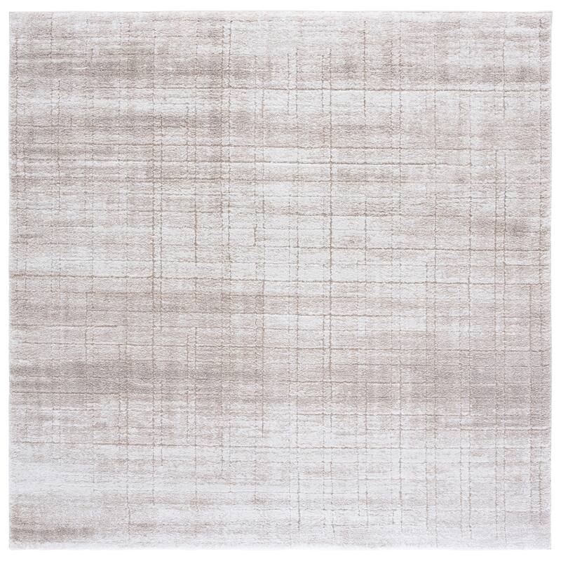 SAFAVIEH Northport Natasa Rug - 6'7" Square - Taupe/Ivory