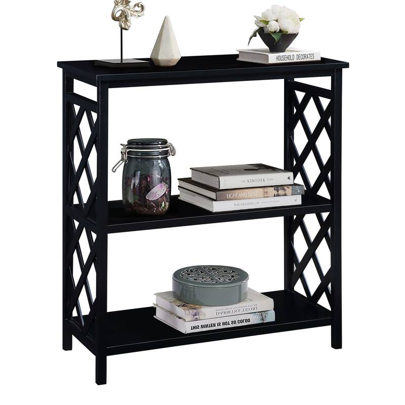 Console Table 3-Tier with Storage Shelves