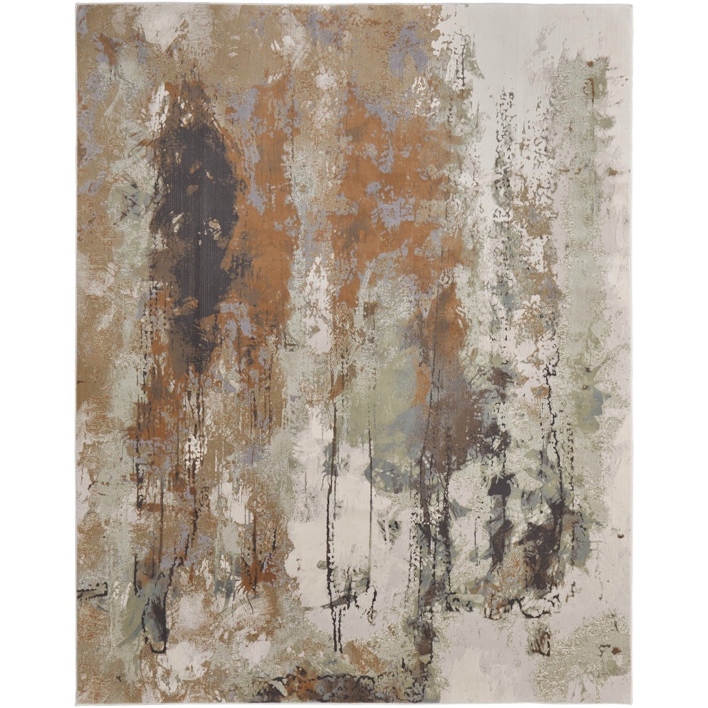 Grand Bazaar Takara Machine Made Abstract Modern Area Rug