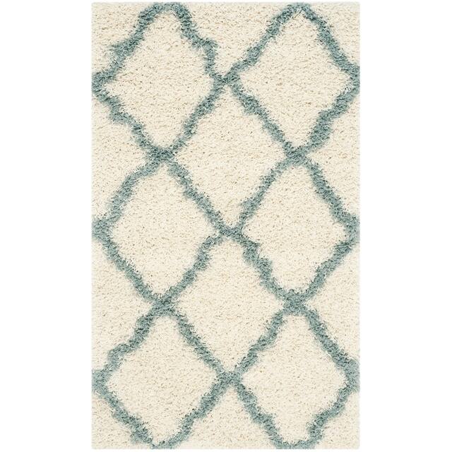 SAFAVIEH Dallas Shag Giusy Trellis 1.5-inch Thick Rug