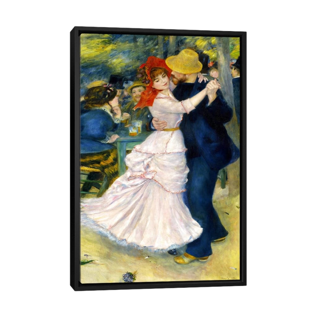 iCanvas "Dance at Bougival" by Pierre-Auguste Renoir Framed Canvas Print