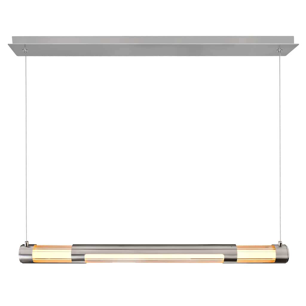 Neva Integrated LED 36in Satin Nickel Chandelier - Satin Nickel