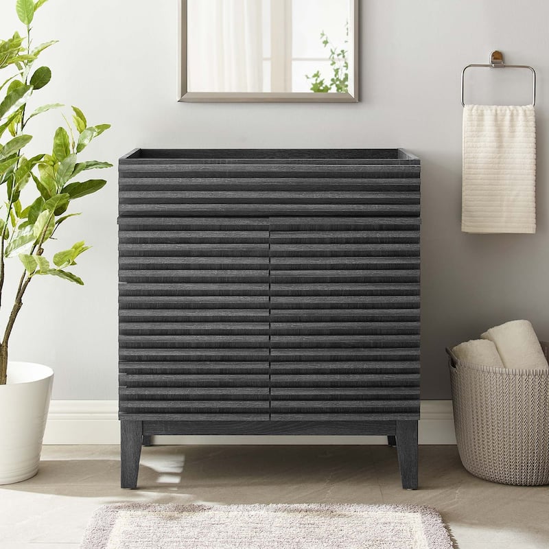 Render 30" Bathroom Vanity Cabinet - Charcoal