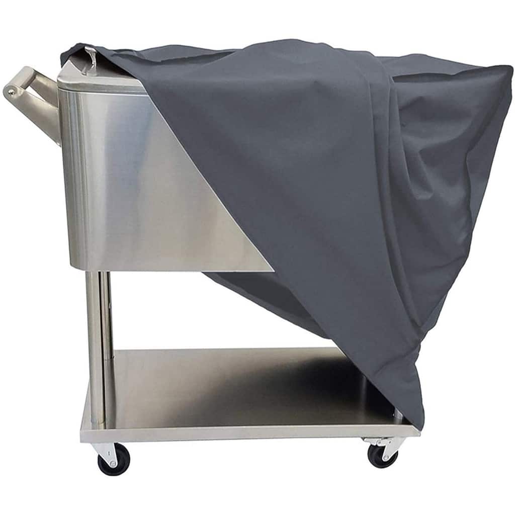 Cooler Cart Cover Rolling Ice Chest Cover Universal Outdoor 80 Quart - N/A
