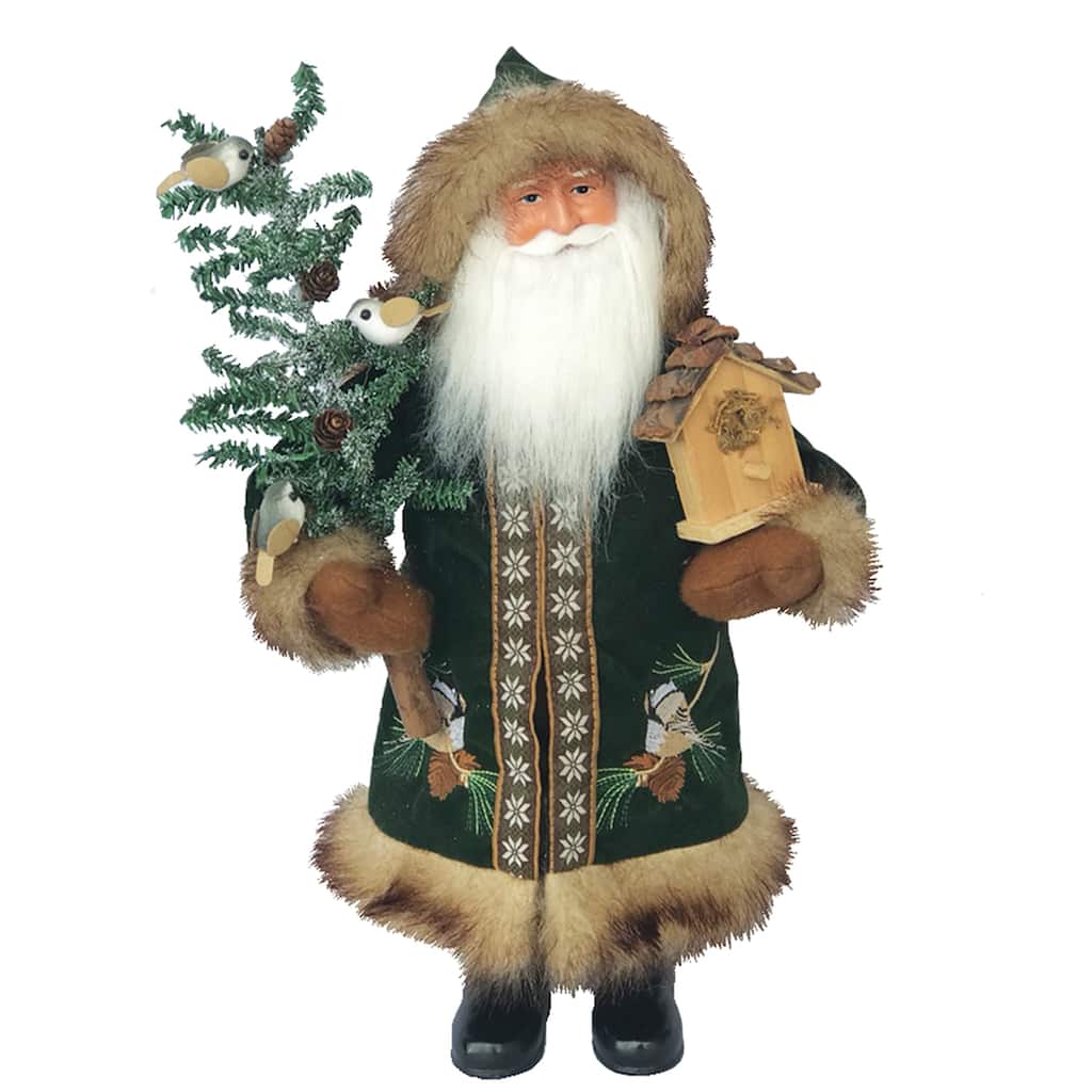 15" Chickadee Claus - Brown