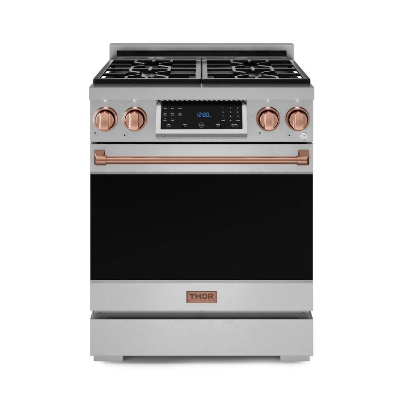 Thor Kitchen RSG30 Gordon Ramsay 4.5 Cu. Ft. Free Standing Gas Range - Stainless Steel / Rose Gold