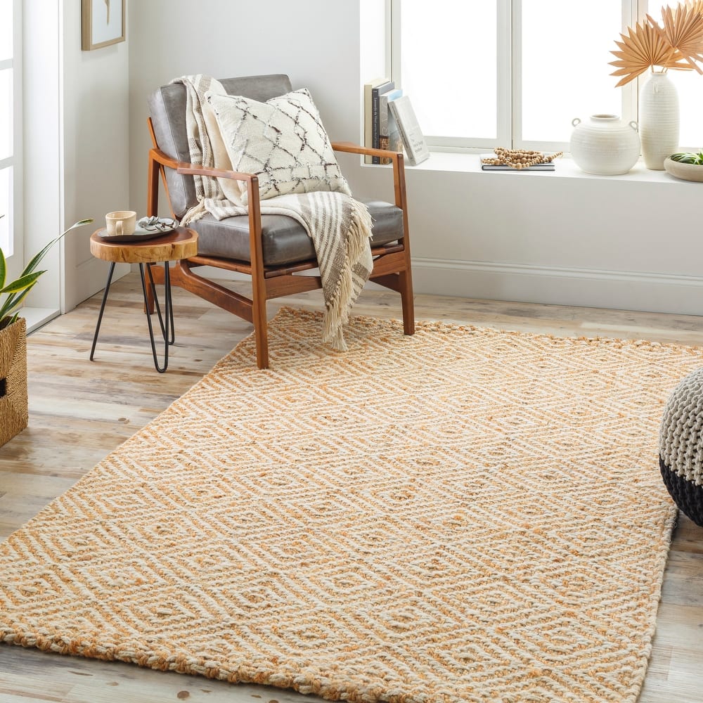 Livabliss Ahnya Bohemian Handmade Jute Area Rug