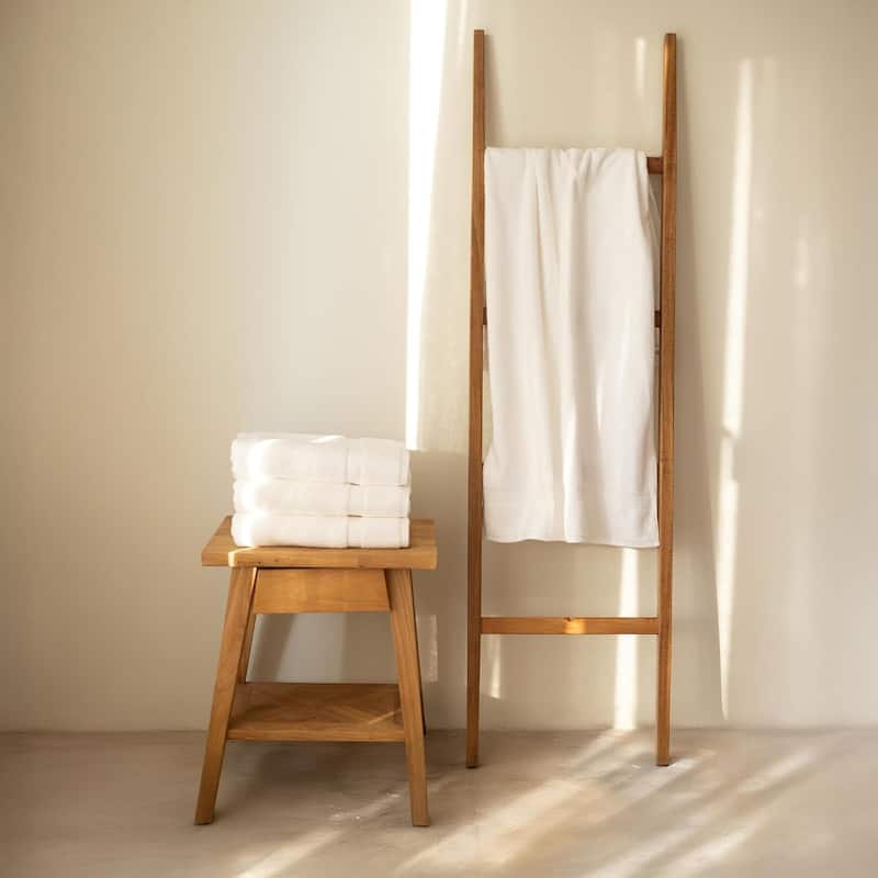 Salbakos Cotton Bath Towels Turkish Cotton Soft Absorbent Set of 4 - 27x54