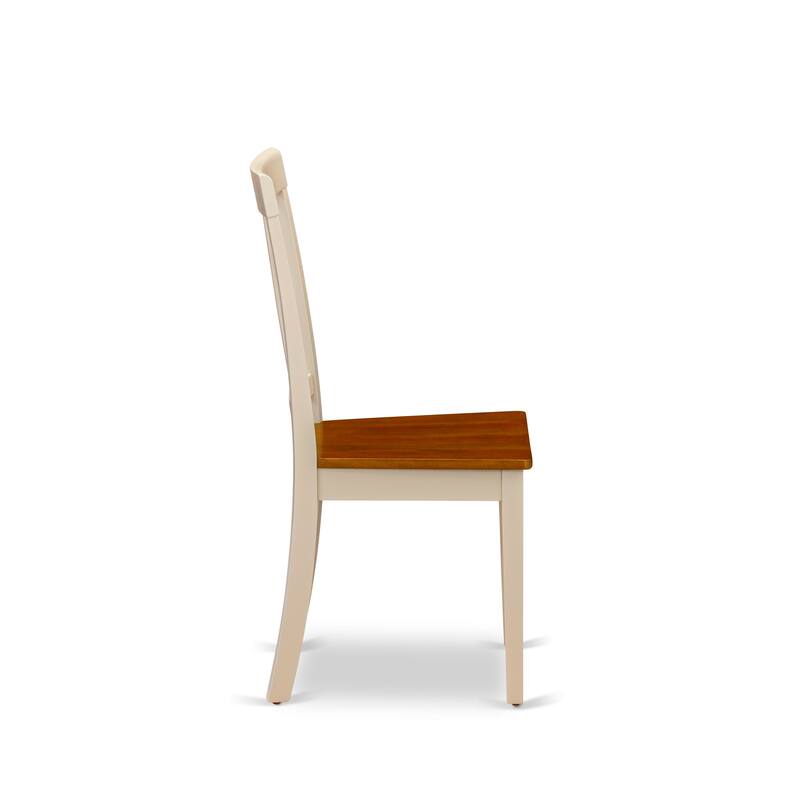 East West Furniture Dinette Set Contains a Rectangle Dining Table and Dining Room Chairs, Buttermilk & Cherry (Pieces Options)