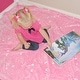 Glow in the Dark Princess Pink and White Soft Plush Blanket for Kids ...