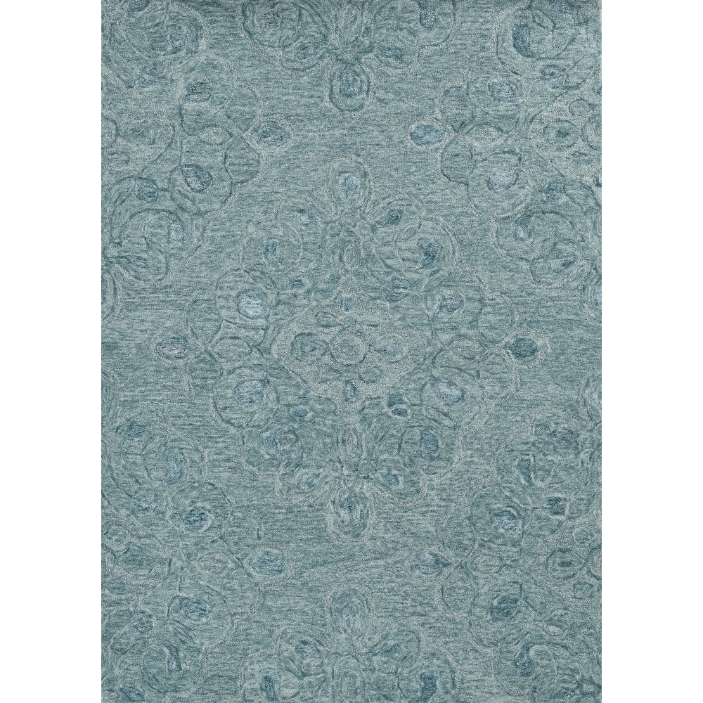 Carbon Loft Streaya Sea Blue Handmade Rug