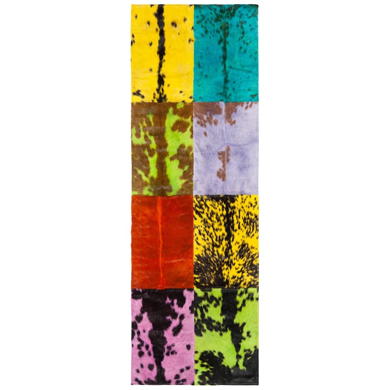 SAFAVIEH Handmade Studio Leather Terza Modern Leather Rug