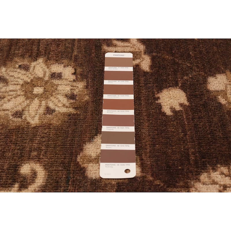 ECARPETGALLERY Hand-knotted Chobi Finest Brown Wool Rug - 8'1 x 9'10