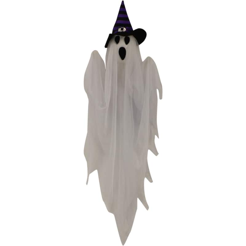 Haunted Hill Farm Set of 3 Hanging Ghosts, Indoor/Outdoor Halloween Decoration