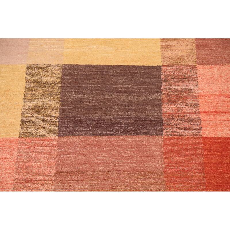 Geometric Gabbeh Kashkoli Oriental Area Rug Wool Hand-knotted Carpet - 3'1" x 5'4"