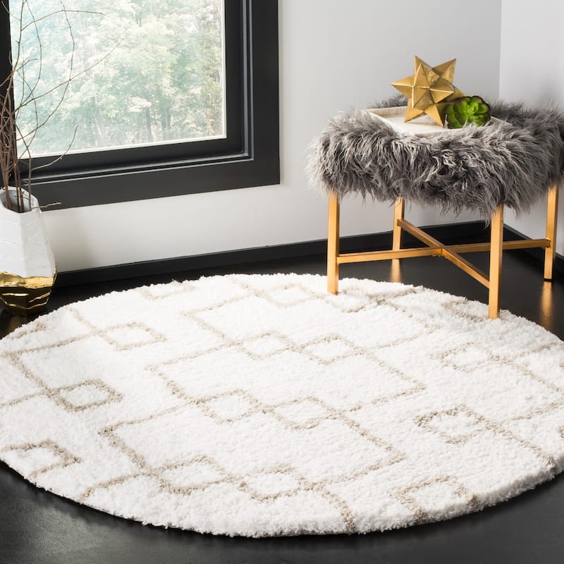 SAFAVIEH Handmade Toronto Shag Shaniqua Polyester Rug