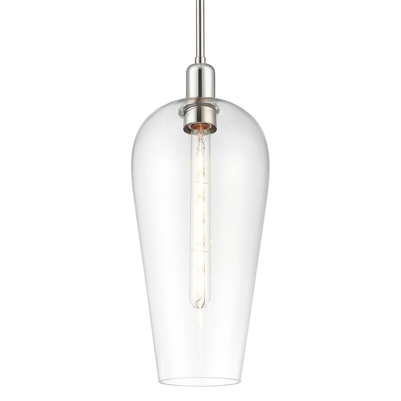 Innovations Lighting 716-1S-G456-8CL Chelsea 8" Wide Mini Pendant with - Polished Nickel