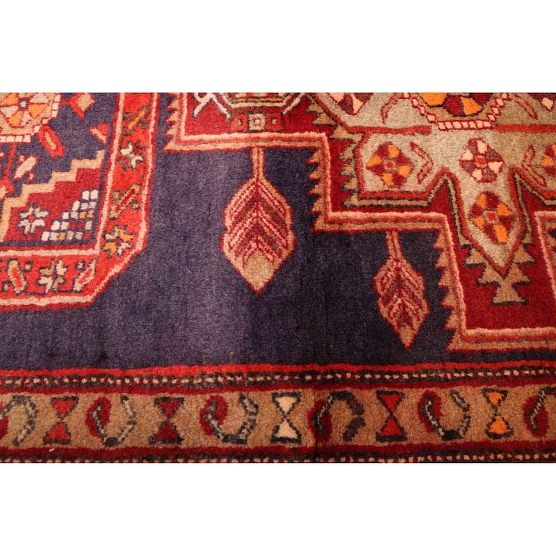 ECARPETGALLERY Hand-knotted Konya Anatolian Navy Wool Rug - 3'8 x 10'3