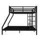 preview thumbnail 11 of 9, Queen Over King Metal Bunk Bed with Dual Ladders, Underbed Storage, and Noise-Free Design, Heavy-Duty Frame