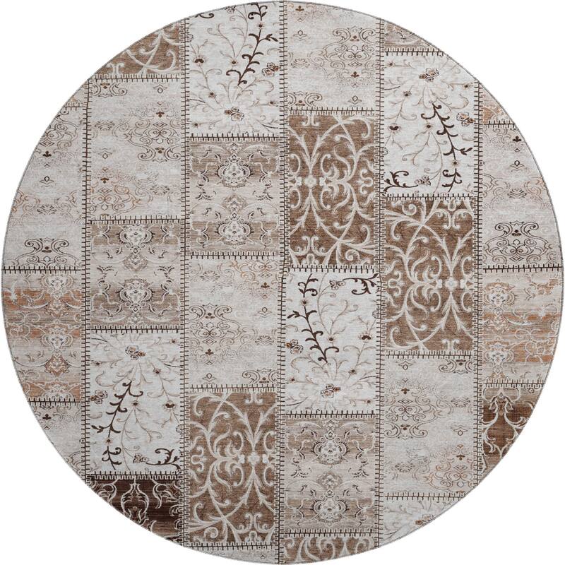 Premium Washable Super Soft Moroccan Boho Patchwork Mayfield Rug