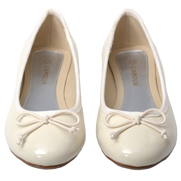 little girl cream dress shoes