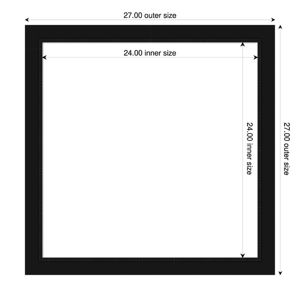 Amanti Art Avon Black Framed Dry Erase Magnetic Board