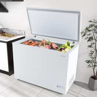 10 Cu.Ft. Freestanding Chest Freezer Compact Deep Freezer White - Bed ...