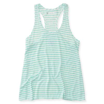 Aeropostale Womens Sheer Striped Tank Top
