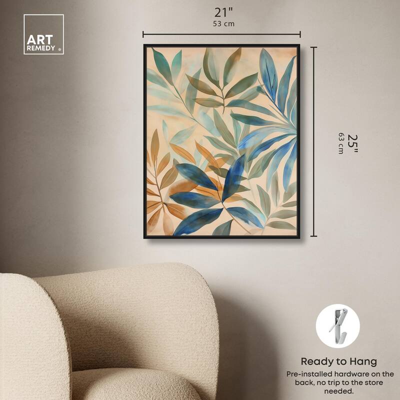 Leaf Labyrinth I Canvas by Art Remedy