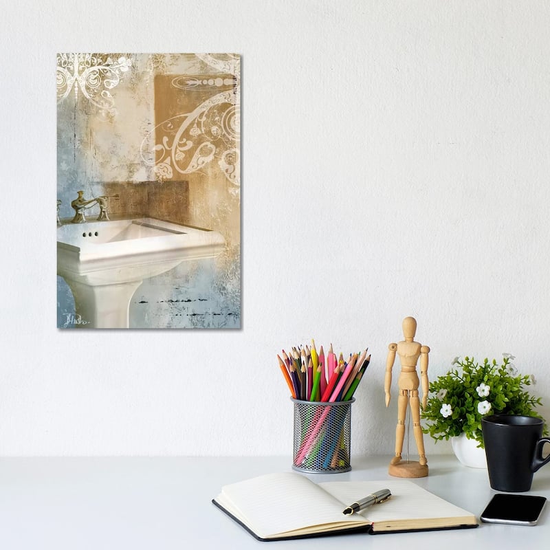 iCanvas "Bathroom & Ornaments II" by Patricia Pinto Canvas Print - 12x8x0.75