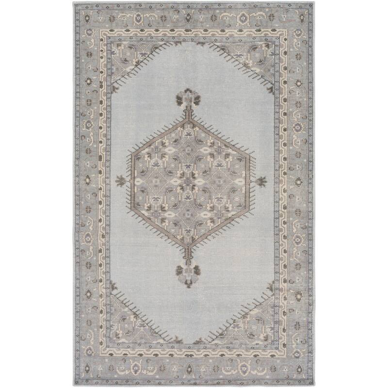 Hand-knotted Alford Boho Medallion Wool Area Rug