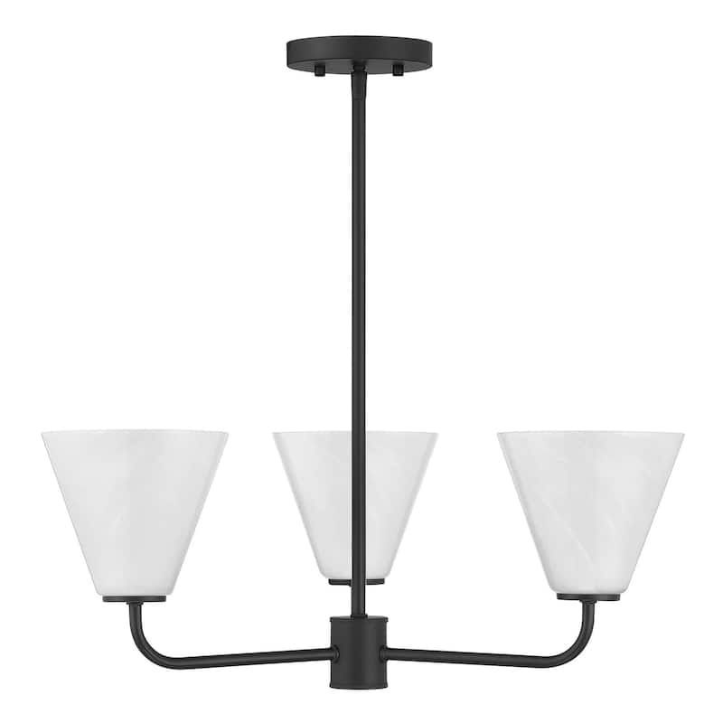 Blair 3-Light Chandelier - Matte Black