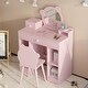 preview thumbnail 5 of 5, Kids Vanity, 2 in 1 Princess Makeup Desk & Chair Set