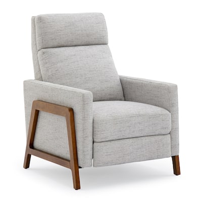 Modern Upholstered Recliner with Soft Thick Cushions, Solid Wood Frame